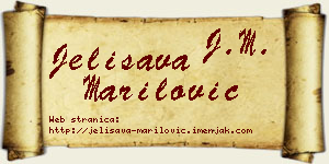 Jelisava Marilović vizit kartica